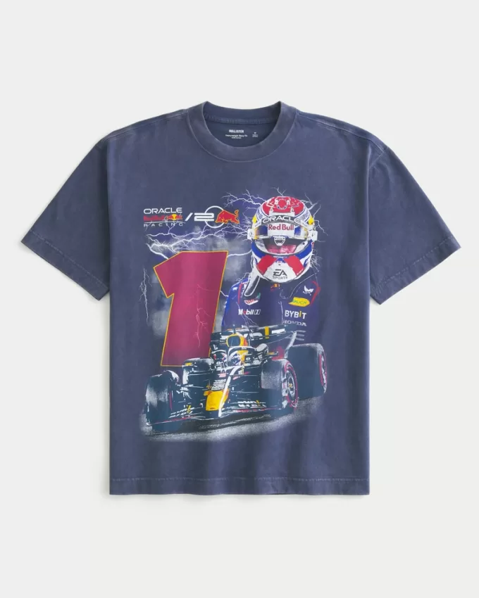 Boxy Heavyweight Oracle Red Bull Racing Graphic Tee,Boxy Heavyweight Oracle Red Bull Racing Graphic Tee