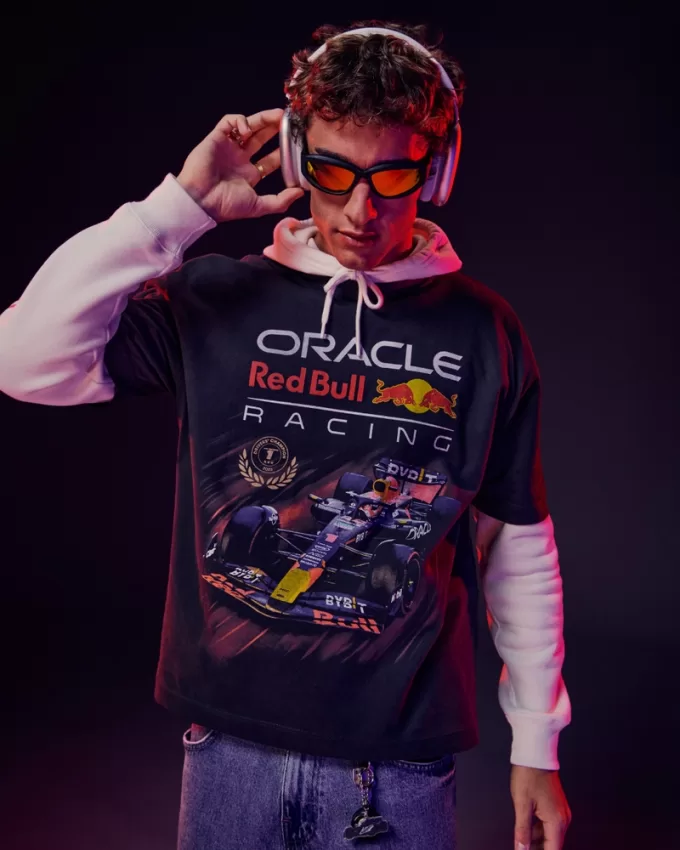 Boxy Heavyweight Oracle Red Bull Racing Graphic Tee,Boxy Heavyweight Oracle Red Bull Racing Graphic Tee