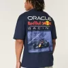 Boxy Heavyweight Oracle Red Bull Racing Graphic Tee,Boxy Heavyweight Oracle Red Bull Racing Graphic Tee