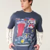 Boxy Heavyweight Oracle Red Bull Racing Graphic Tee,Boxy Heavyweight Oracle Red Bull Racing Graphic Tee