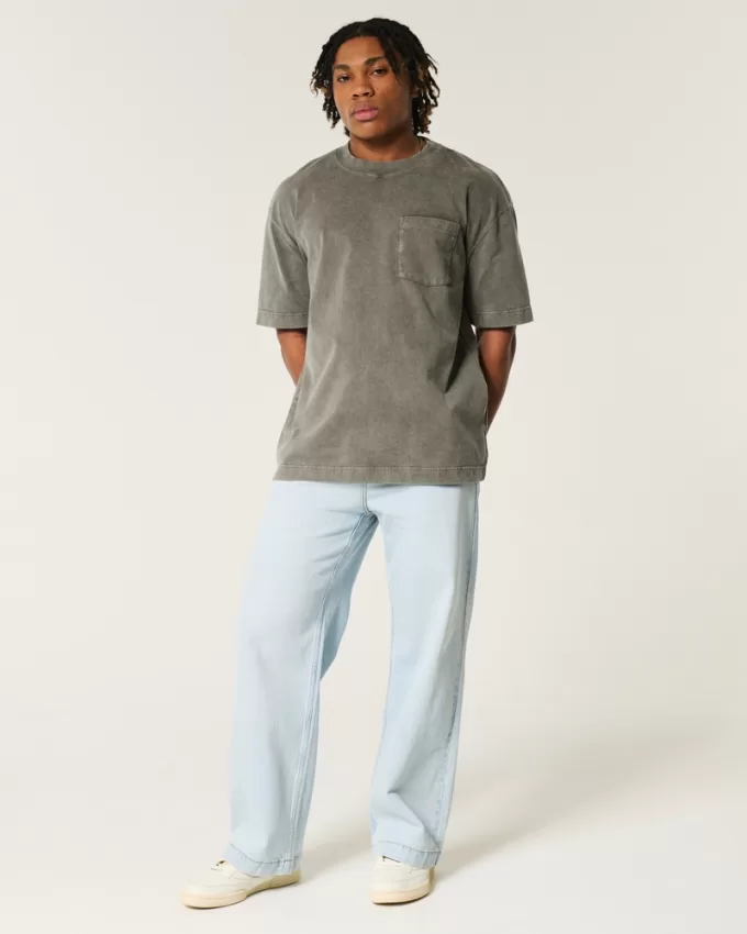 Boxy Heavyweight Pocket Crew T-Shirt,Boxy Heavyweight Pocket Crew T-Shirt