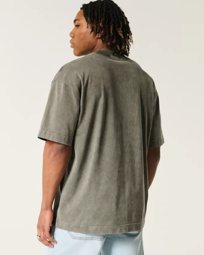 Boxy Heavyweight Pocket Crew T-Shirt,Boxy Heavyweight Pocket Crew T-Shirt