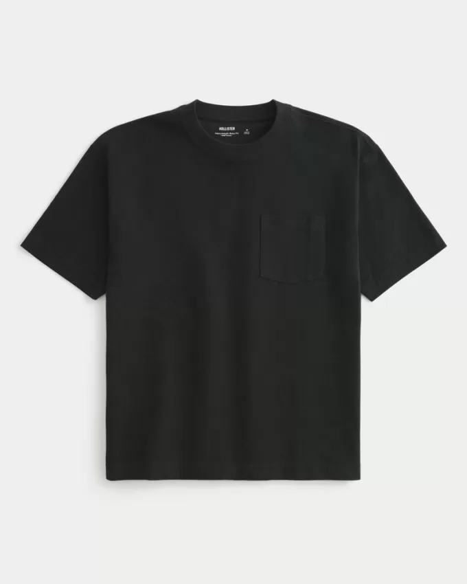 Boxy Heavyweight Pocket Crew T-Shirt,Boxy Heavyweight Pocket Crew T-Shirt