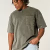 Boxy Heavyweight Pocket Crew T-Shirt,Boxy Heavyweight Pocket Crew T-Shirt