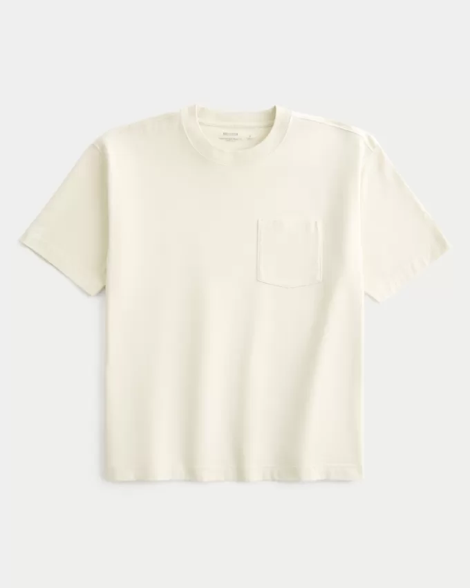 Boxy Heavyweight Pocket Crew T-Shirt,Boxy Heavyweight Pocket Crew T-Shirt