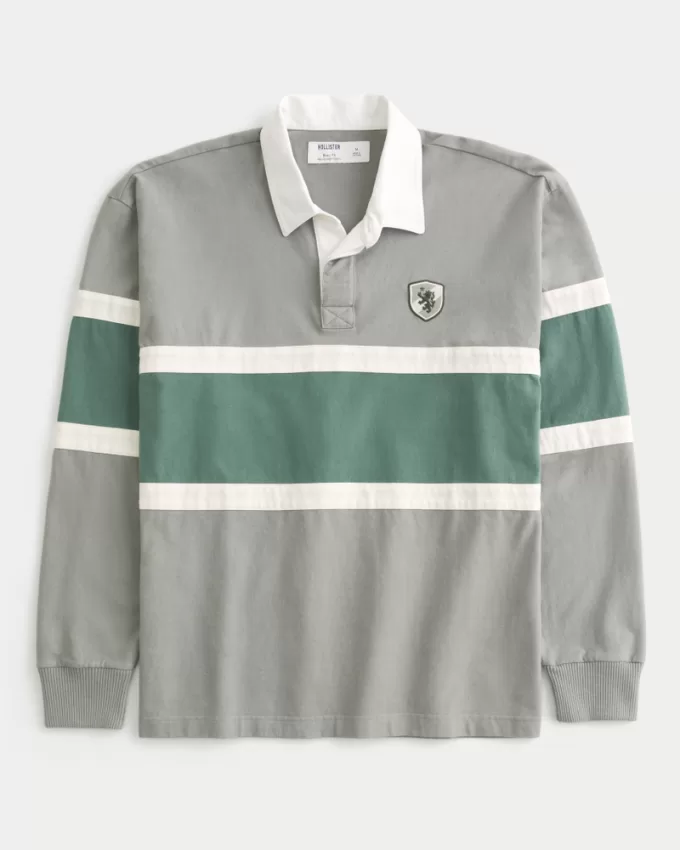 Boxy Heavyweight Rugby Polo,Boxy Heavyweight Rugby Polo