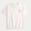 Boxy Heavyweight Snoopy Golf Graphic Tee,Boxy Heavyweight Snoopy Golf Graphic Tee