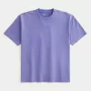 Boxy Heavyweight Washed Cotton Crew T-Shirt,Boxy Heavyweight Washed Cotton Crew T-Shirt