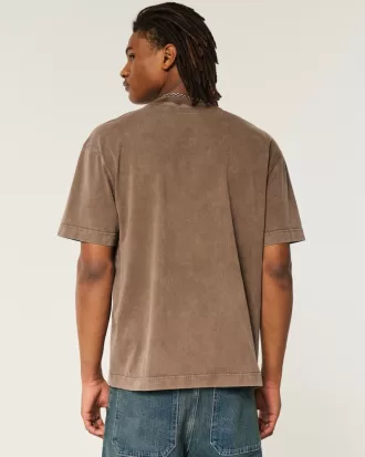 Boxy Heavyweight Washed Crew T-Shirt,Boxy Heavyweight Washed Crew T-Shirt