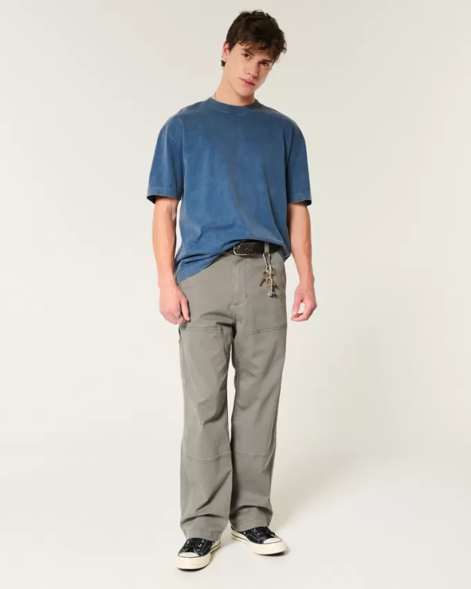 Boxy Heavyweight Washed Crew T-Shirt,Boxy Heavyweight Washed Crew T-Shirt