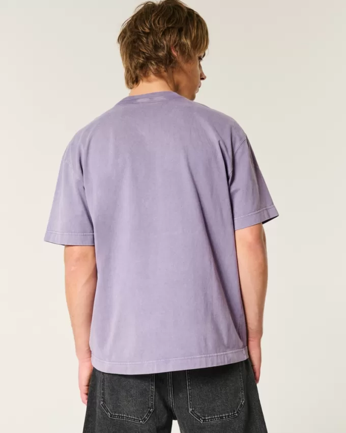 Boxy Heavyweight Washed Crew T-Shirt,Boxy Heavyweight Washed Crew T-Shirt