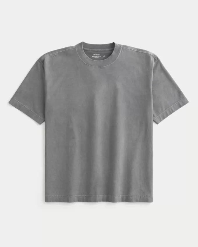 Boxy Heavyweight Washed Crew T-Shirt,Boxy Heavyweight Washed Crew T-Shirt