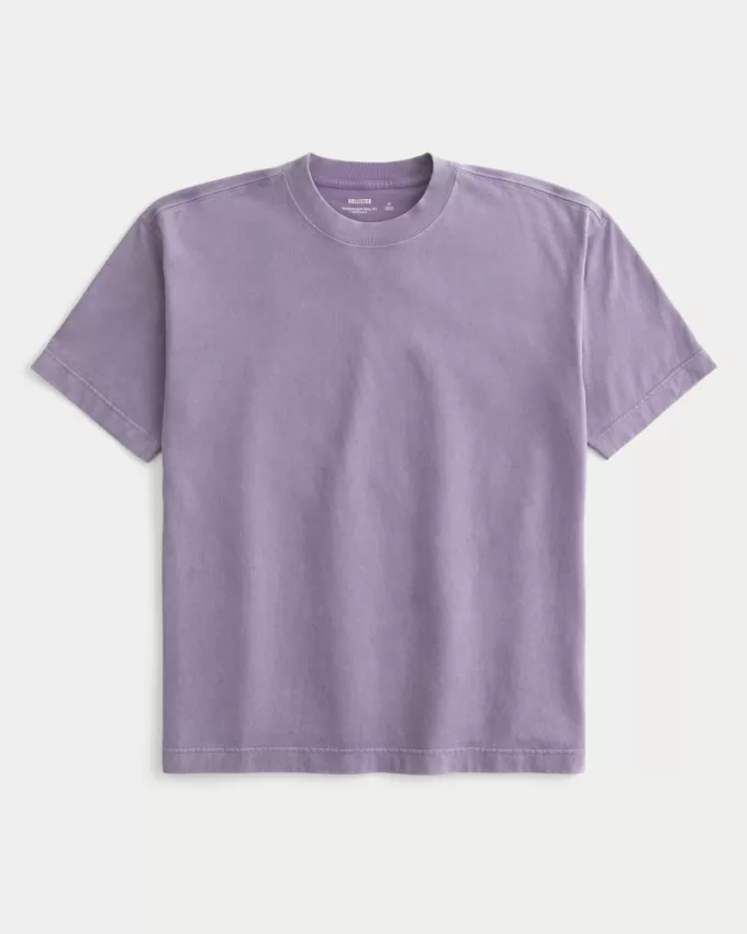 Boxy Heavyweight Washed Crew T-Shirt,Boxy Heavyweight Washed Crew T-Shirt