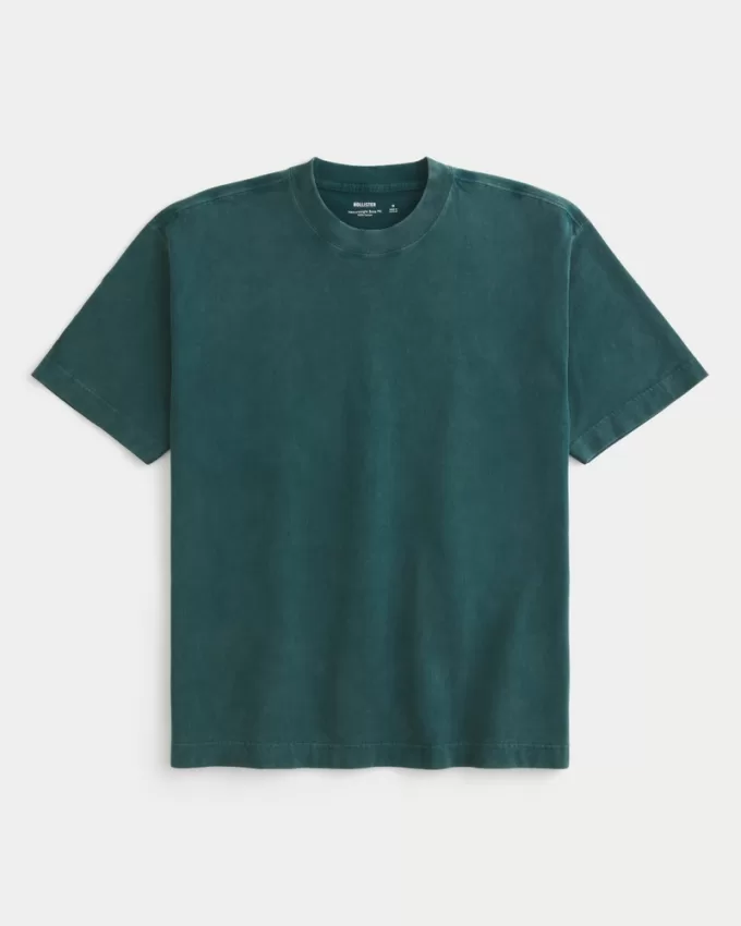 Boxy Heavyweight Washed Crew T-Shirt,Boxy Heavyweight Washed Crew T-Shirt