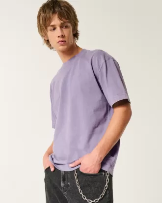 Boxy Heavyweight Washed Crew T-Shirt,Boxy Heavyweight Washed Crew T-Shirt