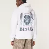 Boxy Howard University Bison Graphic Hoodie,Boxy Howard University Bison Graphic Hoodie