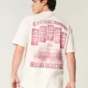 Boxy Indiana University Graphic Tee,Boxy Indiana University Graphic Tee