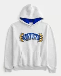 Boxy Kentucky Wildcats Graphic Hoodie,Boxy Kentucky Wildcats Graphic Hoodie