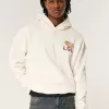 Boxy LSU Tigers Graphic Hoodie,Boxy LSU Tigers Graphic Hoodie