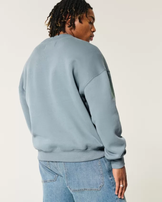 Boxy Logo Crew Sweatshirt,Boxy Logo Crew Sweatshirt