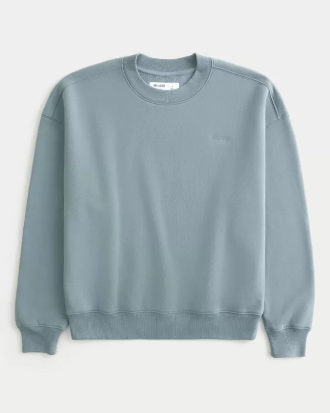 Boxy Logo Crew Sweatshirt,Boxy Logo Crew Sweatshirt