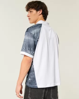 Boxy Logo Graphic Soccer Jersey,Boxy Logo Graphic Soccer Jersey