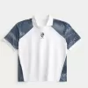Boxy Logo Graphic Soccer Jersey,Boxy Logo Graphic Soccer Jersey