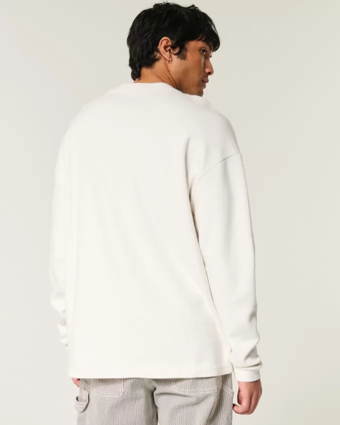 Boxy Long-Sleeve Striped Crew T-Shirt,Boxy Long-Sleeve Striped Crew T-Shirt