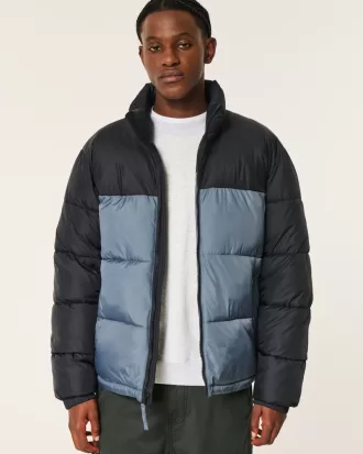 Boxy Mock-Neck Puffer Jacket,Boxy Mock-Neck Puffer Jacket
