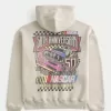 Boxy NASCAR Graphic Hoodie,Boxy NASCAR Graphic Hoodie