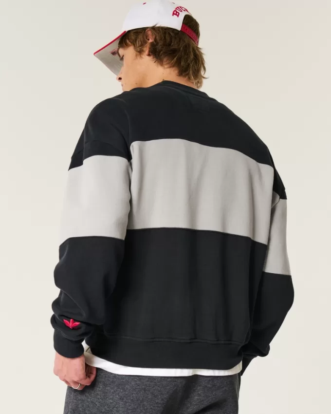 Boxy Ohio State Graphic Crew Sweatshirt,Boxy Ohio State Graphic Crew Sweatshirt