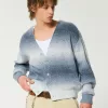 Boxy Ombre Stripe Cardigan,Boxy Ombre Stripe Cardigan