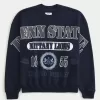 Boxy Penn State Nittany Lions Graphic Crew Sweatshirt,Boxy Penn State Nittany Lions Graphic Crew Sweatshirt