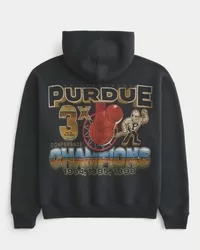 Boxy Purdue University Graphic Hoodie,Boxy Purdue University Graphic Hoodie