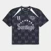Boxy Santiago Graphic Soccer Jersey,Boxy Santiago Graphic Soccer Jersey