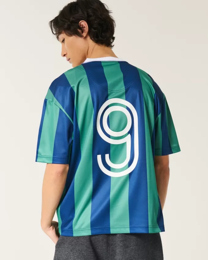 Boxy Seoul Graphic Soccer Jersey,Boxy Seoul Graphic Soccer Jersey