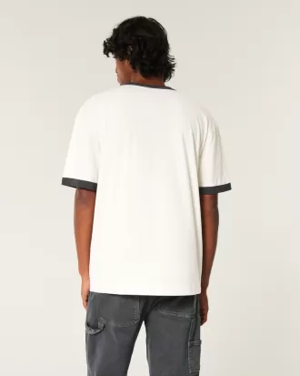 Boxy Shelby Graphic Ringer Tee,Boxy Shelby Graphic Ringer Tee