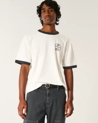 Boxy Shelby Graphic Ringer Tee,Boxy Shelby Graphic Ringer Tee