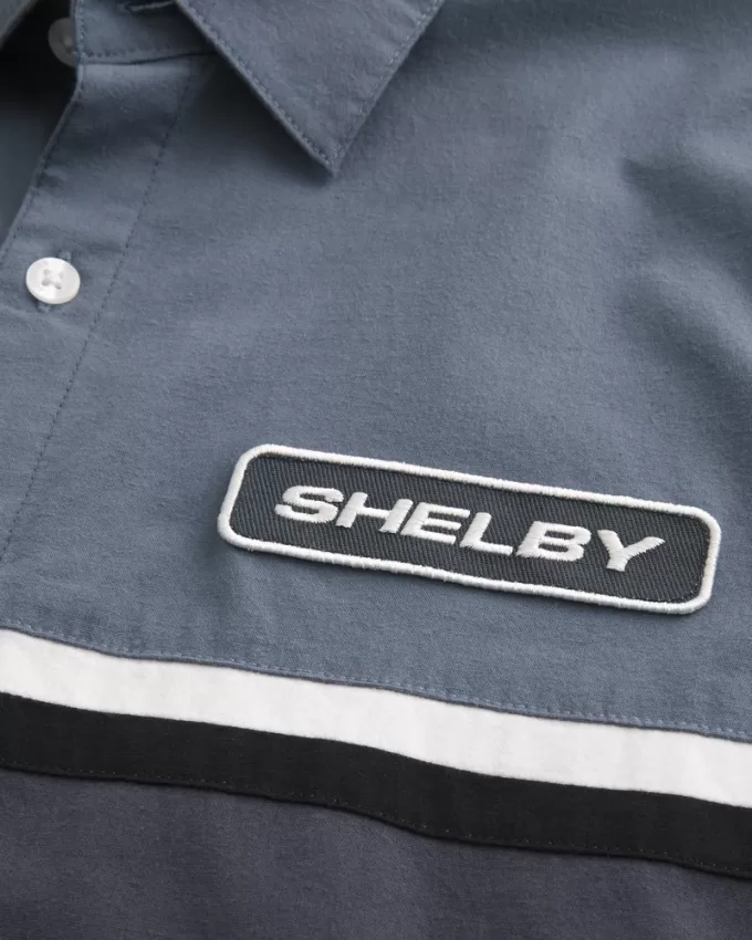 Boxy Shelby Graphic Workwear Shirt,Boxy Shelby Graphic Workwear Shirt