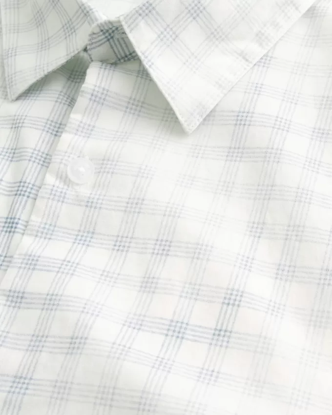 Boxy Short-Sleeve Poplin Shirt,Boxy Short-Sleeve Poplin Shirt