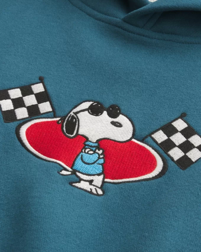 Boxy Snoopy Graphic Hoodie,Boxy Snoopy Graphic Hoodie