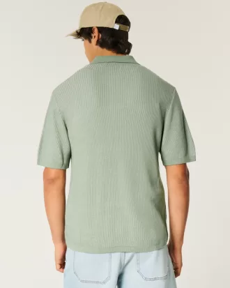 Boxy Sweater Polo,Boxy Sweater Polo