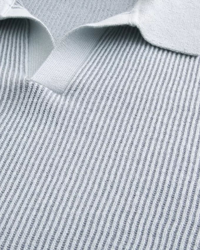 Boxy Sweater Polo,Boxy Sweater Polo