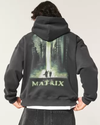 Boxy The Matrix Graphic Hoodie,Boxy The Matrix Graphic Hoodie
