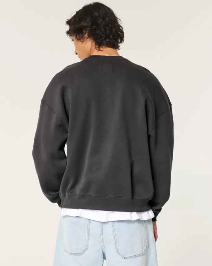 Boxy USC Athletics Graphic Crew Sweatshirt,Boxy USC Athletics Graphic Crew Sweatshirt