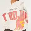 Boxy USC Trojans Graphic Hoodie,Boxy USC Trojans Graphic Hoodie