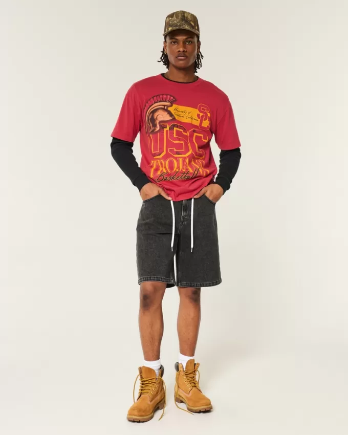 Boxy USC Trojans Graphic Tee,Boxy USC Trojans Graphic Tee