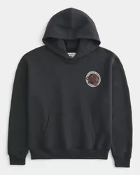 Boxy University of Houston Basketball Graphic Hoodie,Boxy University of Houston Basketball Graphic Hoodie