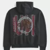Boxy University of Houston Basketball Graphic Hoodie,Boxy University of Houston Basketball Graphic Hoodie