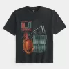 Boxy University of Miami Hurricanes Graphic Tee,Boxy University of Miami Hurricanes Graphic Tee